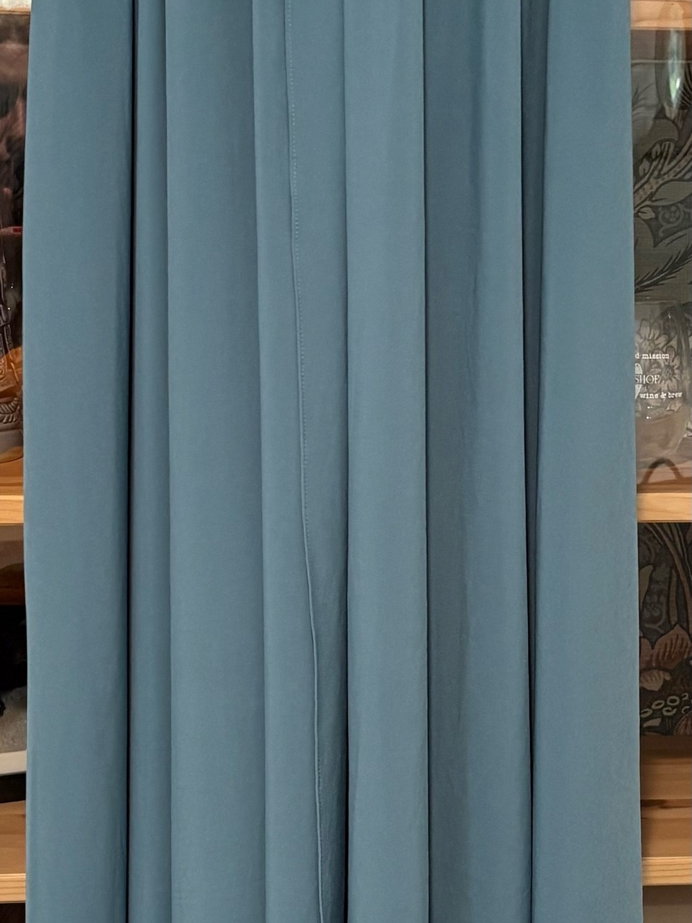 Elegant HALARA Teal Green V-Neck Maxi Dress. - Picture 6 of 6